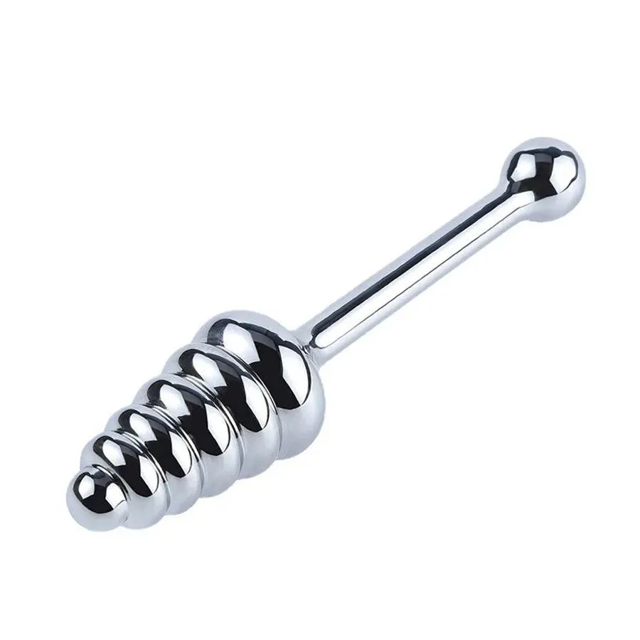 Handheld Metal Thead Butt Plug