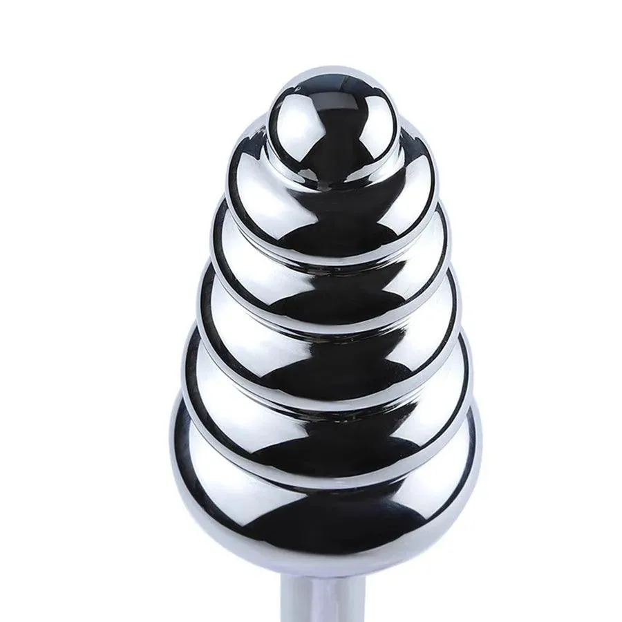 Handheld Metal Thead Butt Plug