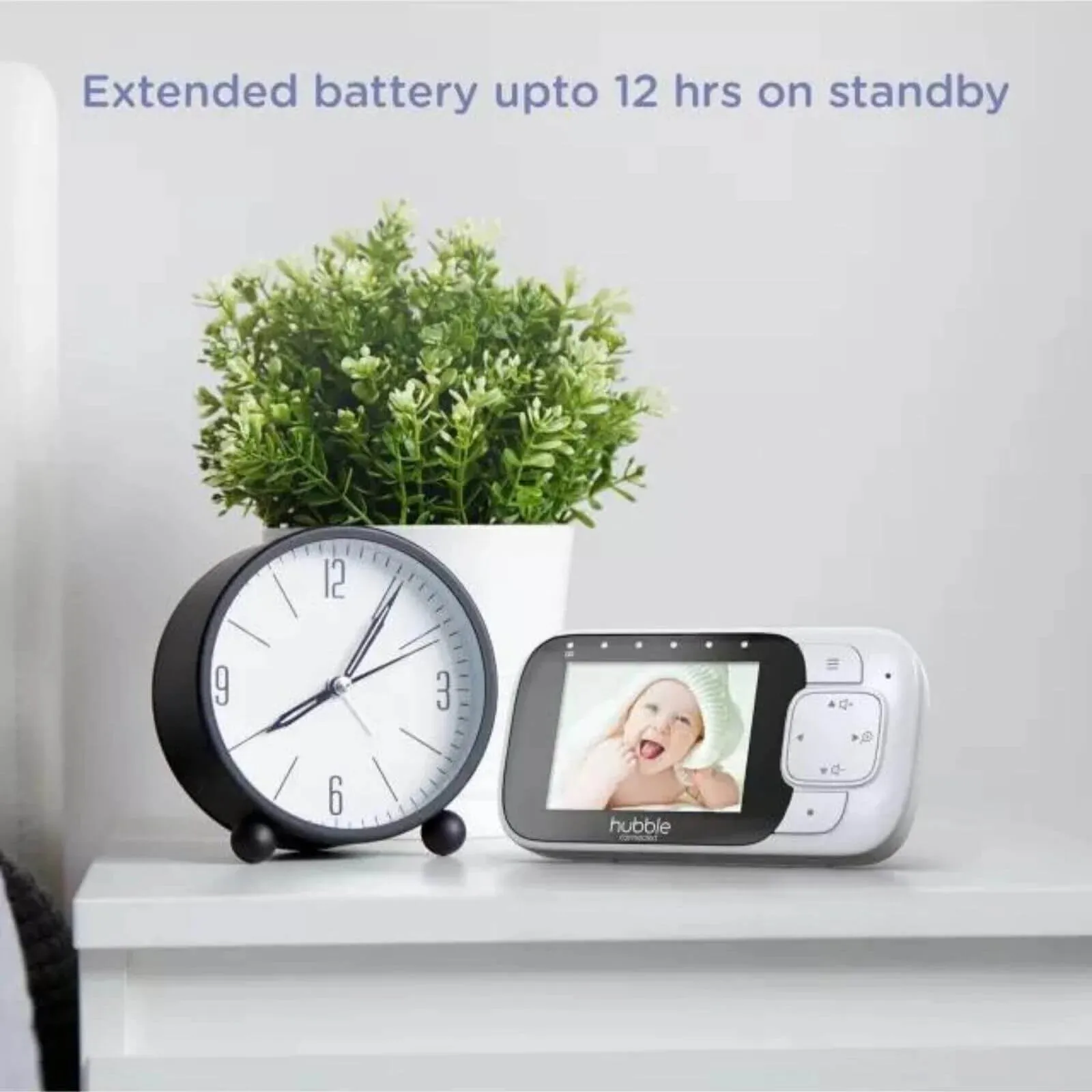 Hubble Nursery Pal Essentials 2.8" Video Baby Monitor White