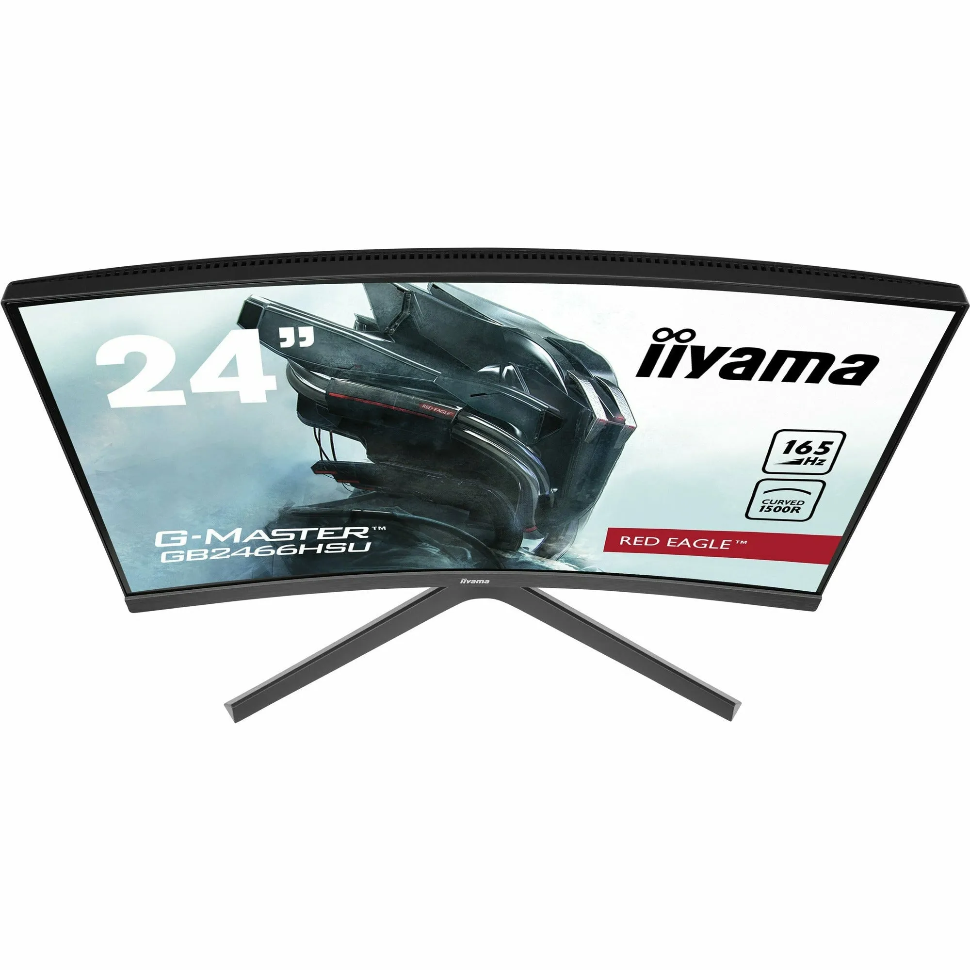 iiyama G-MASTER GB2466HSU-B1 24" 165Hz 1ms 1500R Height Adjust Stand Curved LED Display
