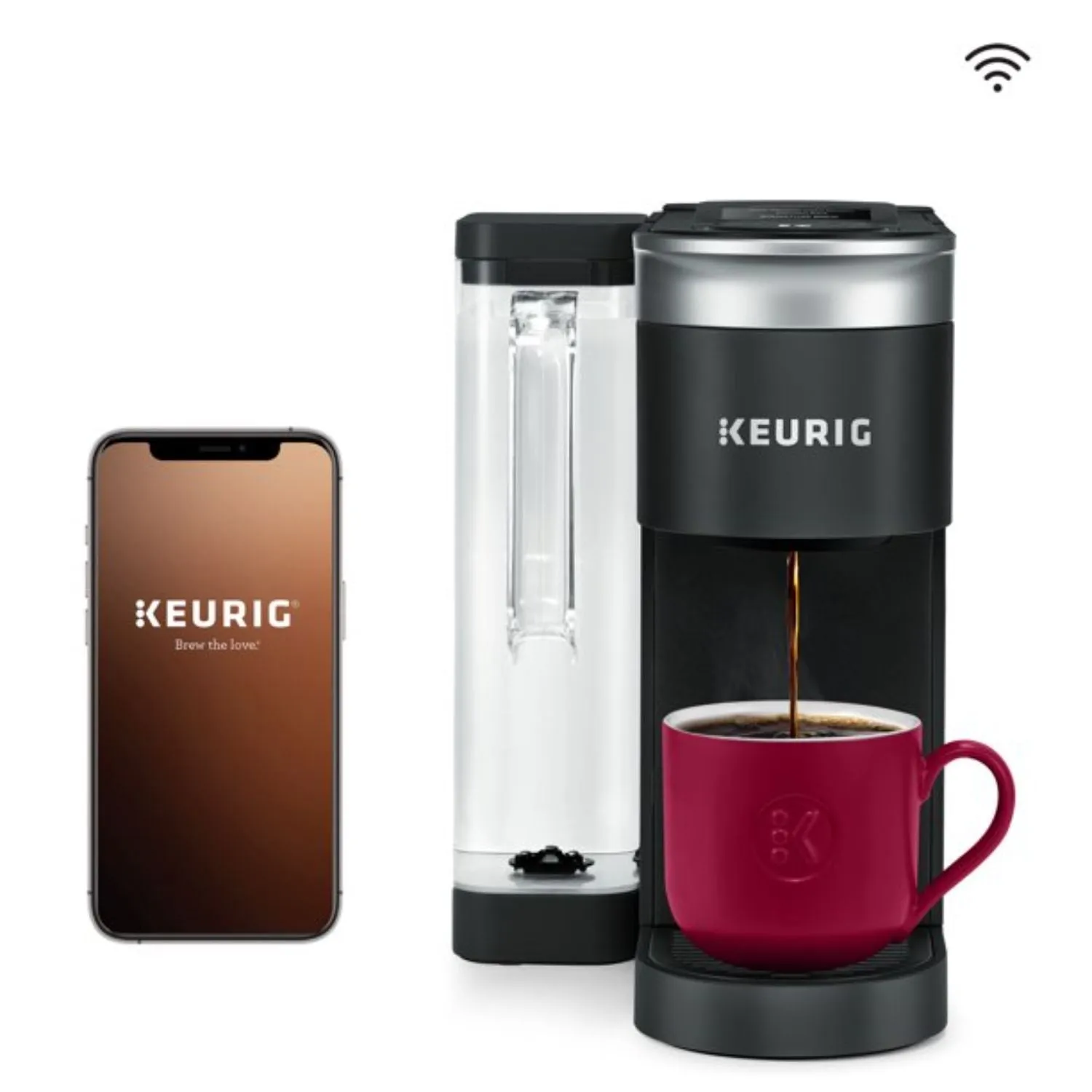 Keurig 500.0367509 K-Supreme SMART Coffee Maker, MultiStream Technology, Brews 6-12oz Cup Sizes, Black