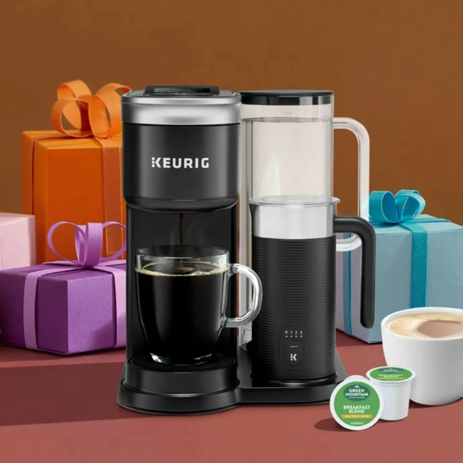 Keurig 500.0367509 K-Supreme SMART Coffee Maker, MultiStream Technology, Brews 6-12oz Cup Sizes, Black