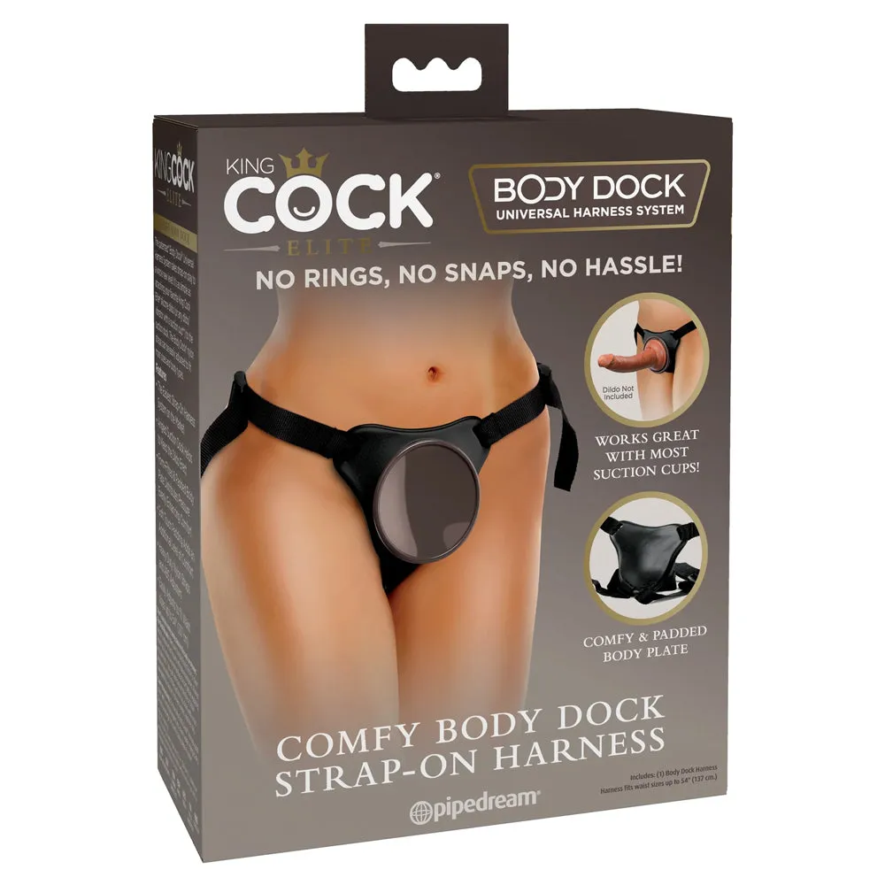 King Cock Elite Comfy Body Dock Suction Cup Strap-On Harness