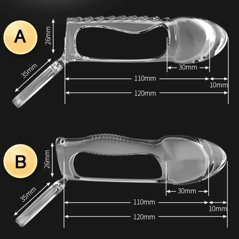 Leten Penis Sleeve with Cock Ring Male Penis Extension Sleeves