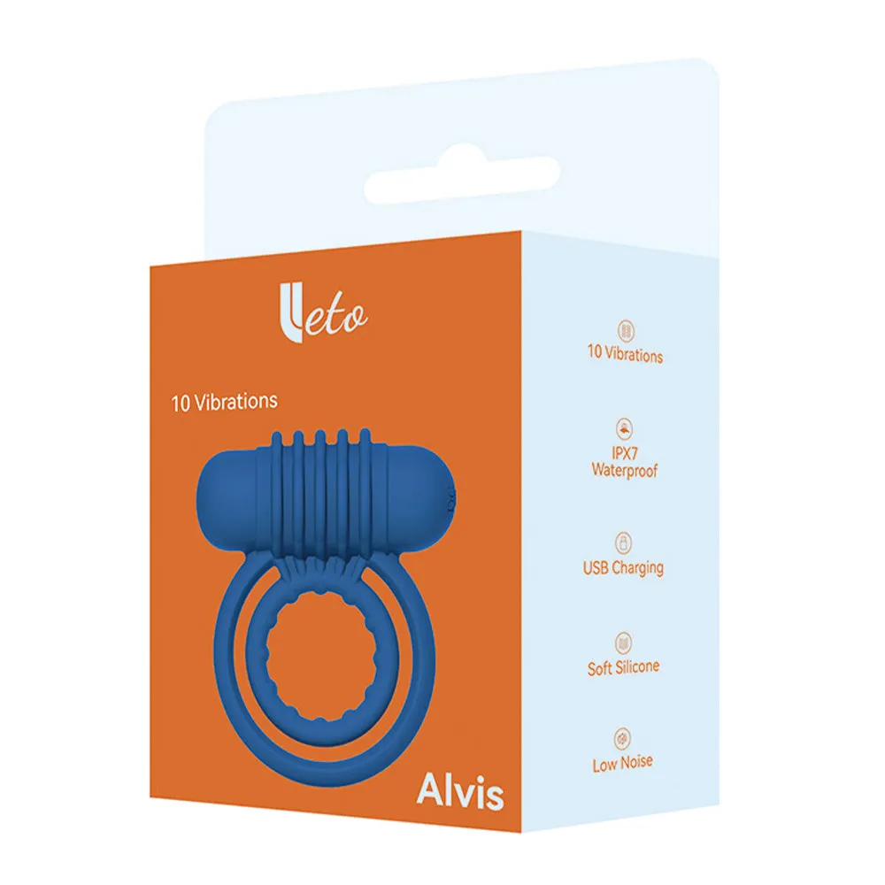 Leto Alvis 10-Mode Vibrating Cock & Ball Ring