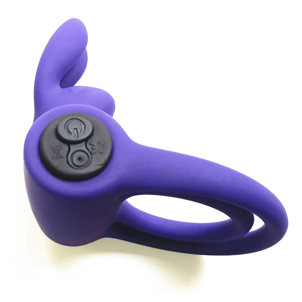 Leto R-Ring Vibrating Clitoral Bunny Cock & Ball Ring
