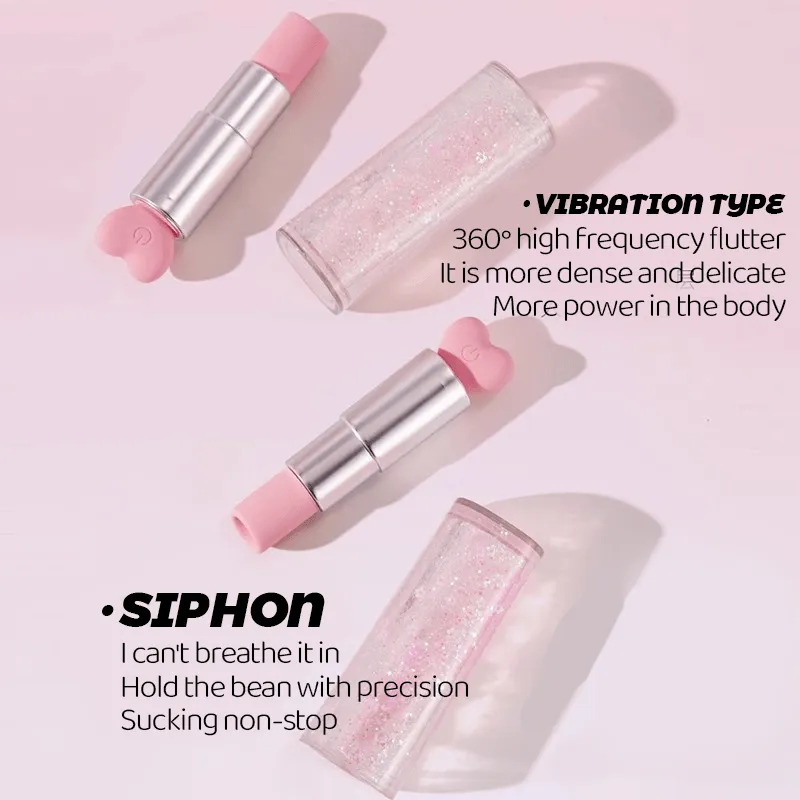 Liquid Quicksand Lipstick Vibrator Female Sucking Licking Clitoris Masturbator