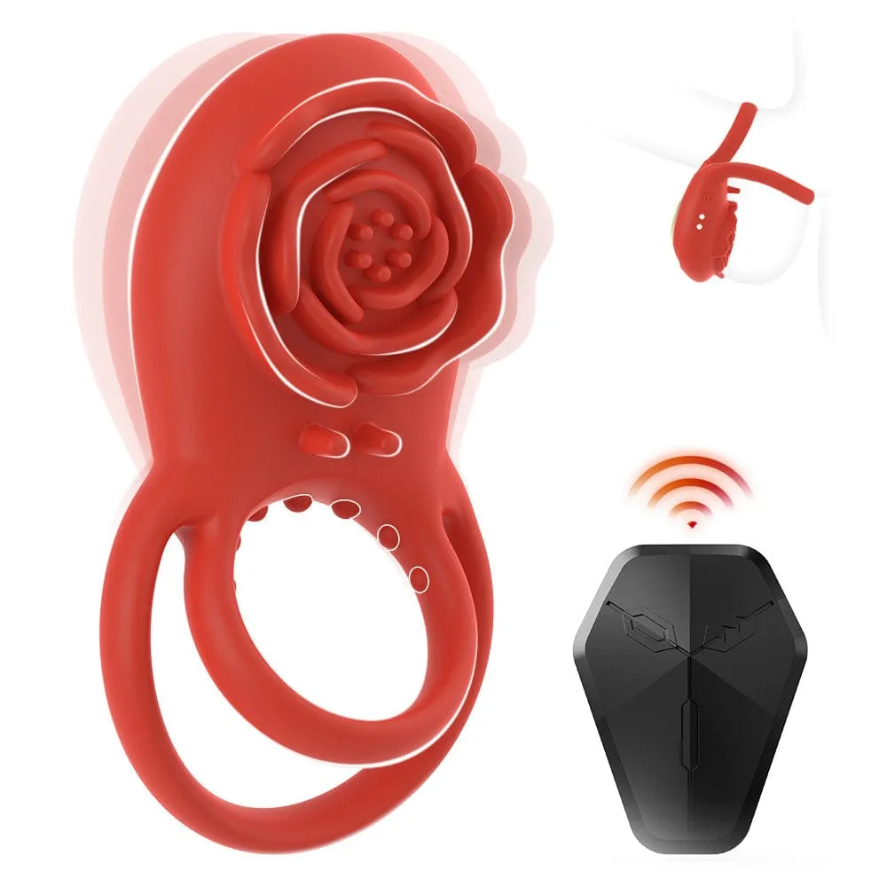 Lurevibe - Rose Clitoral Stimulator Couples Sex Toys for Men Women Pleasure