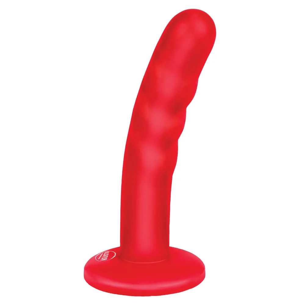 Malesation Barny 5" Slim Ribbed Dildo With Suction Cup