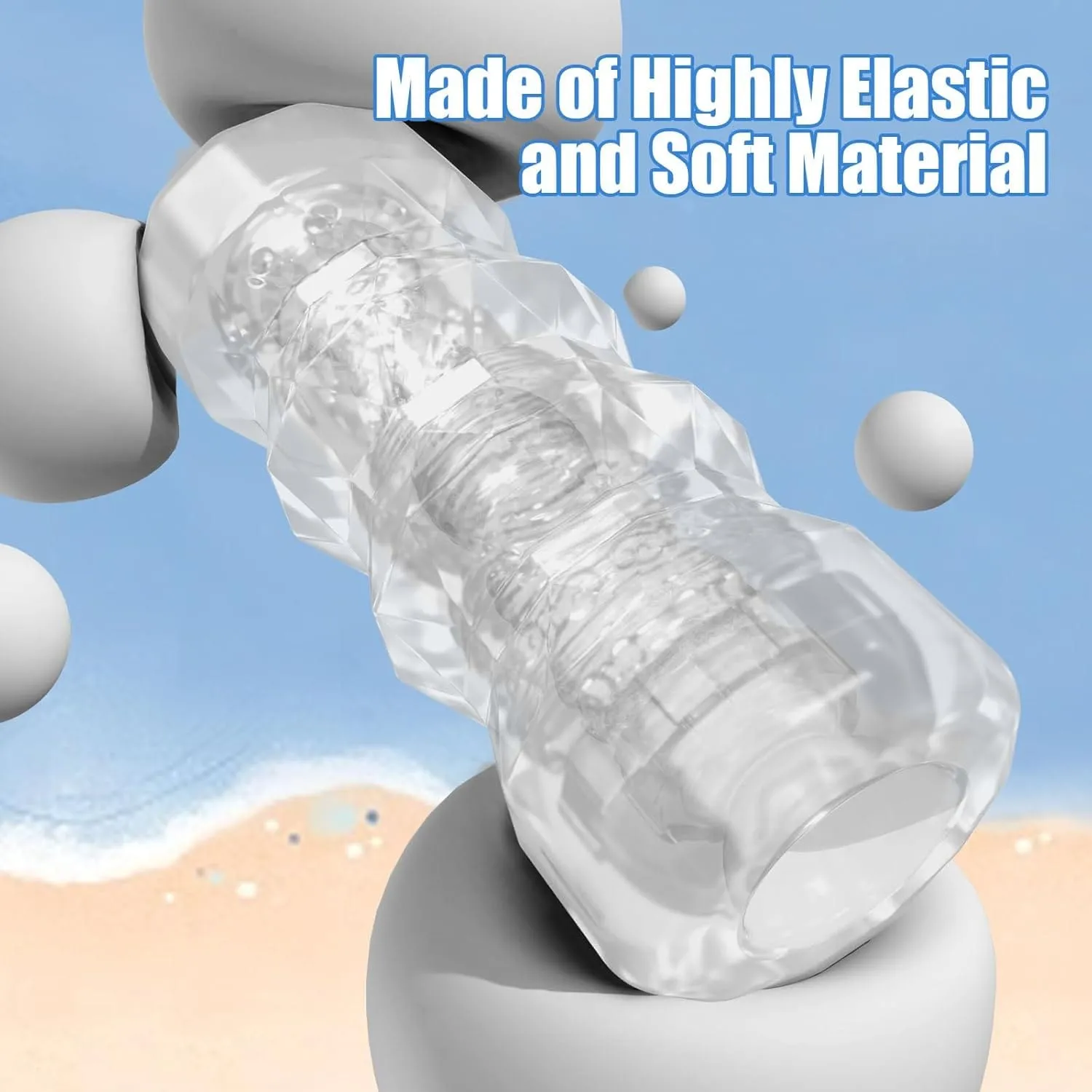 Manual Male Masturbation Realistic 3D Textured Stroker 5 Colors