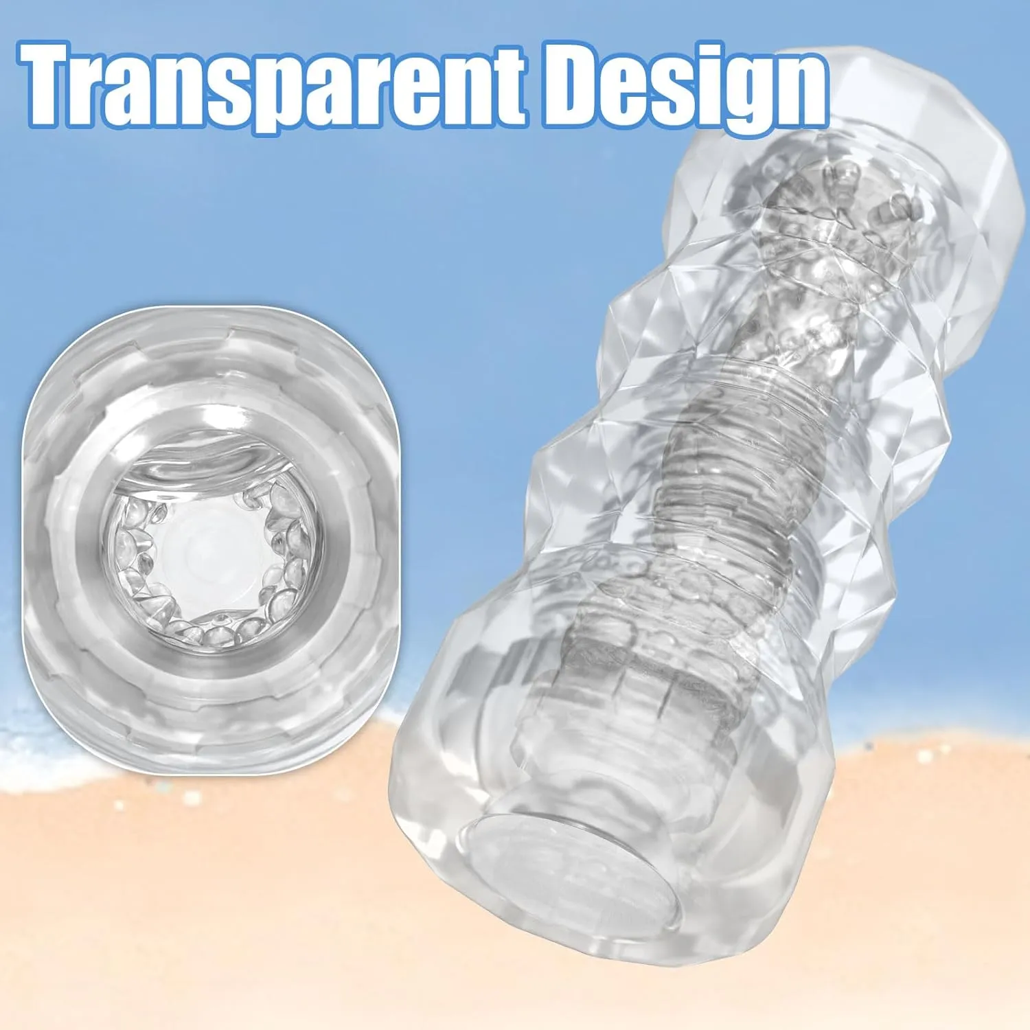 Manual Male Masturbation Realistic 3D Textured Stroker 5 Colors