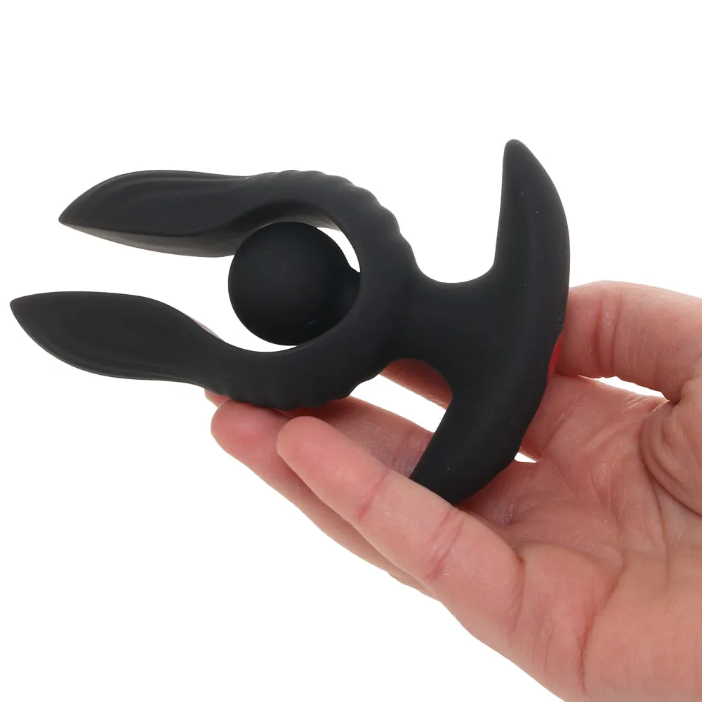Master Series Dark Pearl Inflatable Vibrating Plug