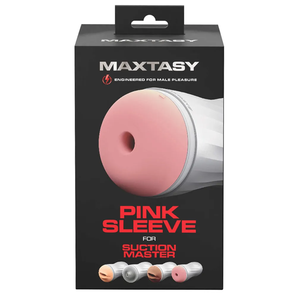 Maxtasy Pink Sleeve Attachment For Suction Master Masturbator