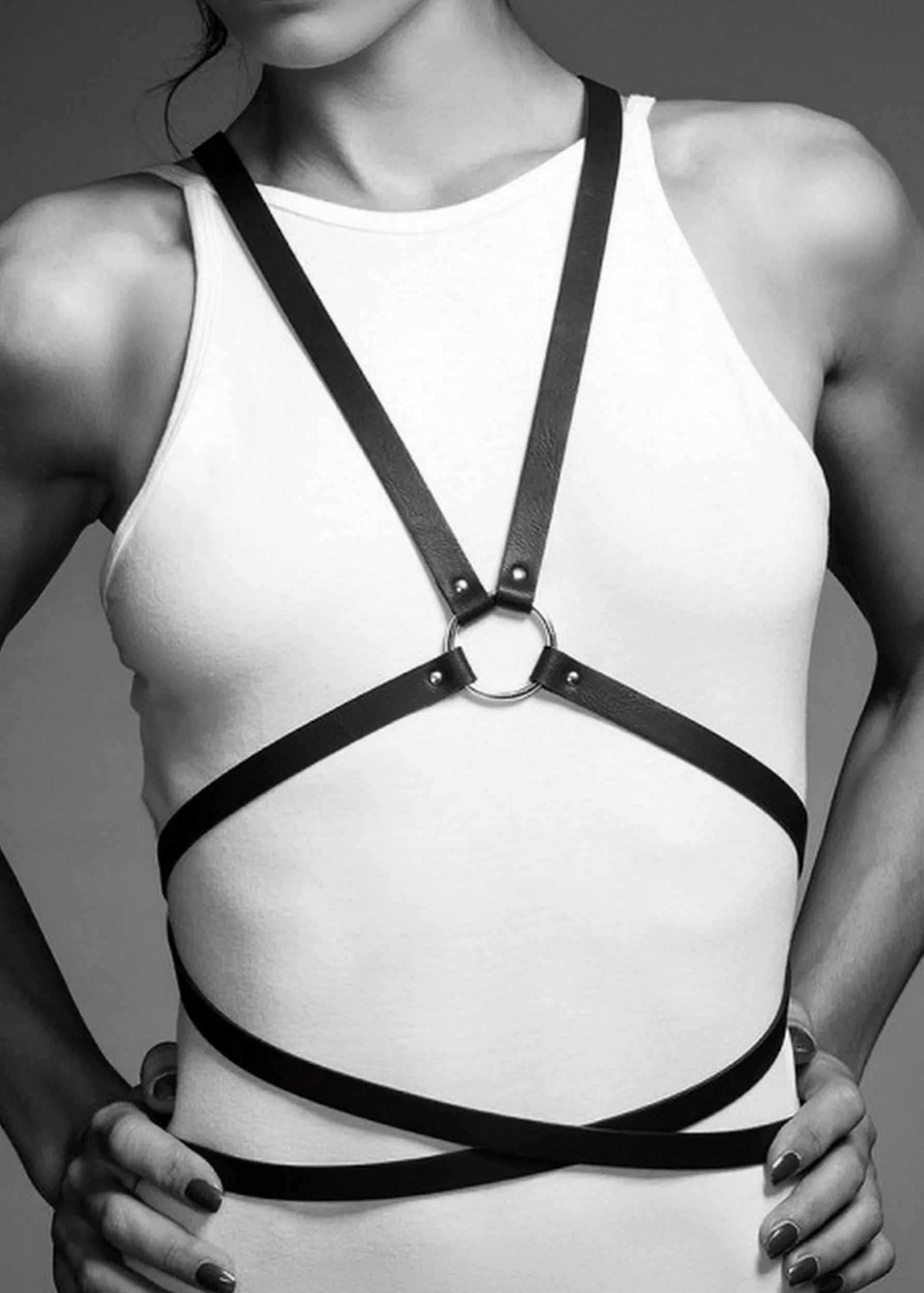 Maze Multi-Way Body Harness (Black)