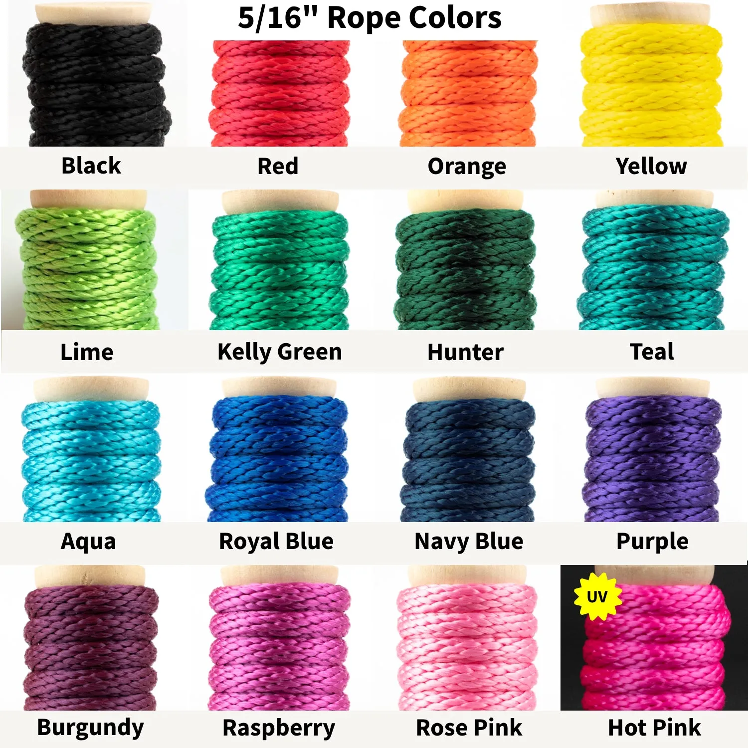 MFP Bondage Rope - 5/16 / 8mm - Solid Braid - for Shibari or Suspension