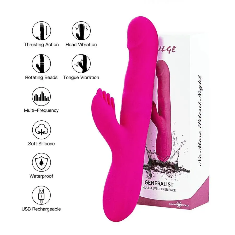 Multiple Pleasure Thrusting Rabbit Vibrator
