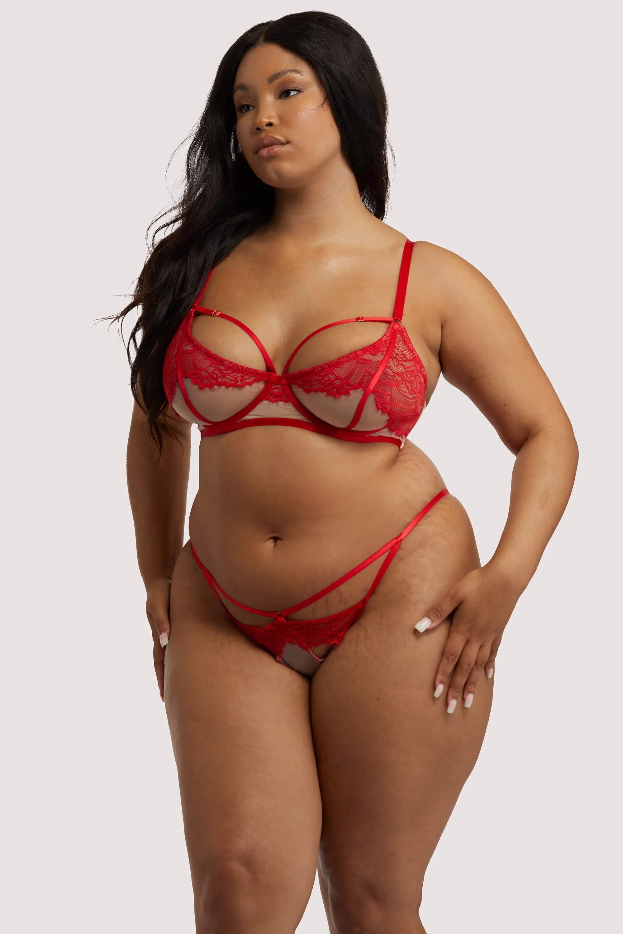 Mya Red Lace bra