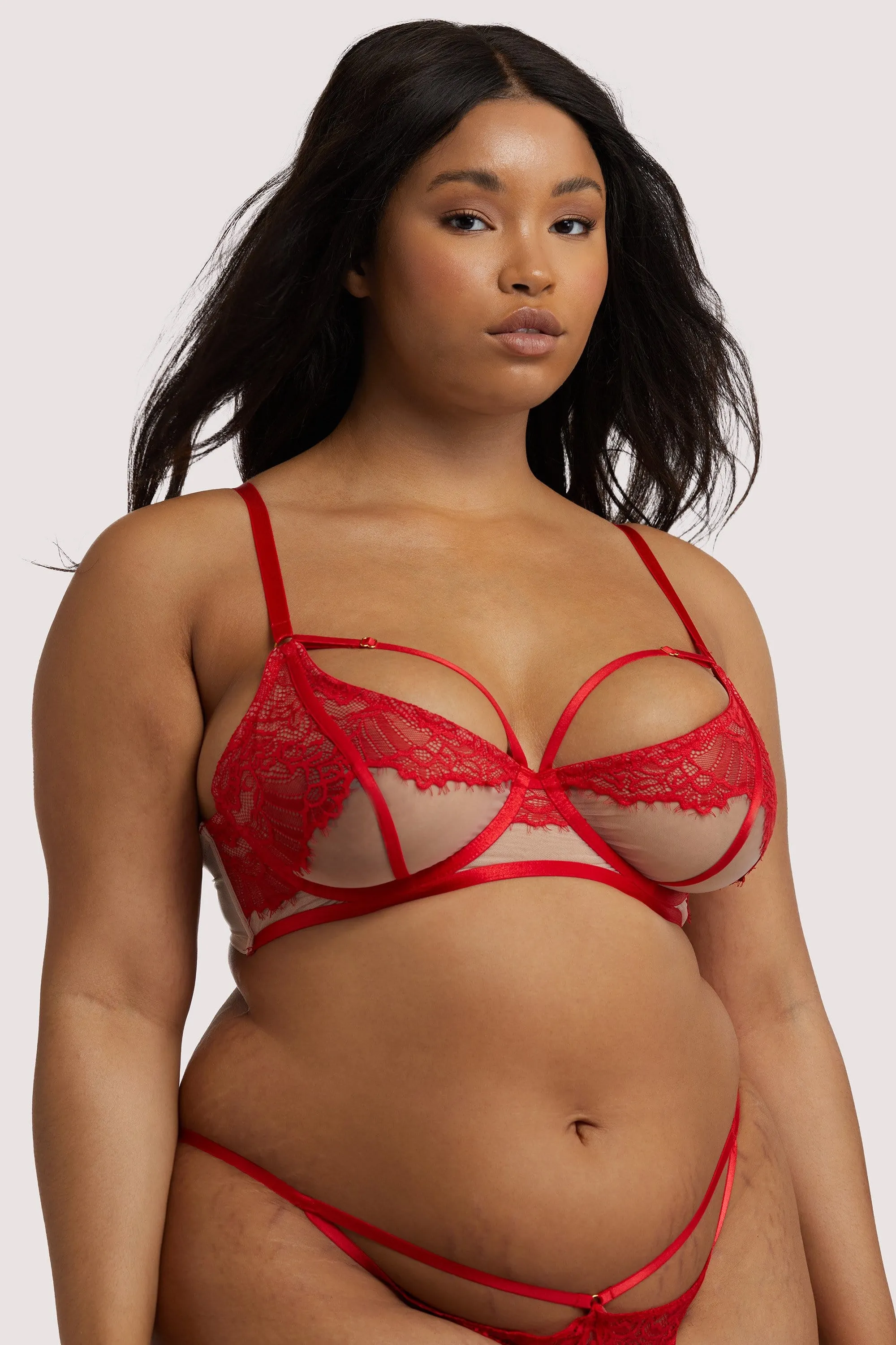 Mya Red Lace bra