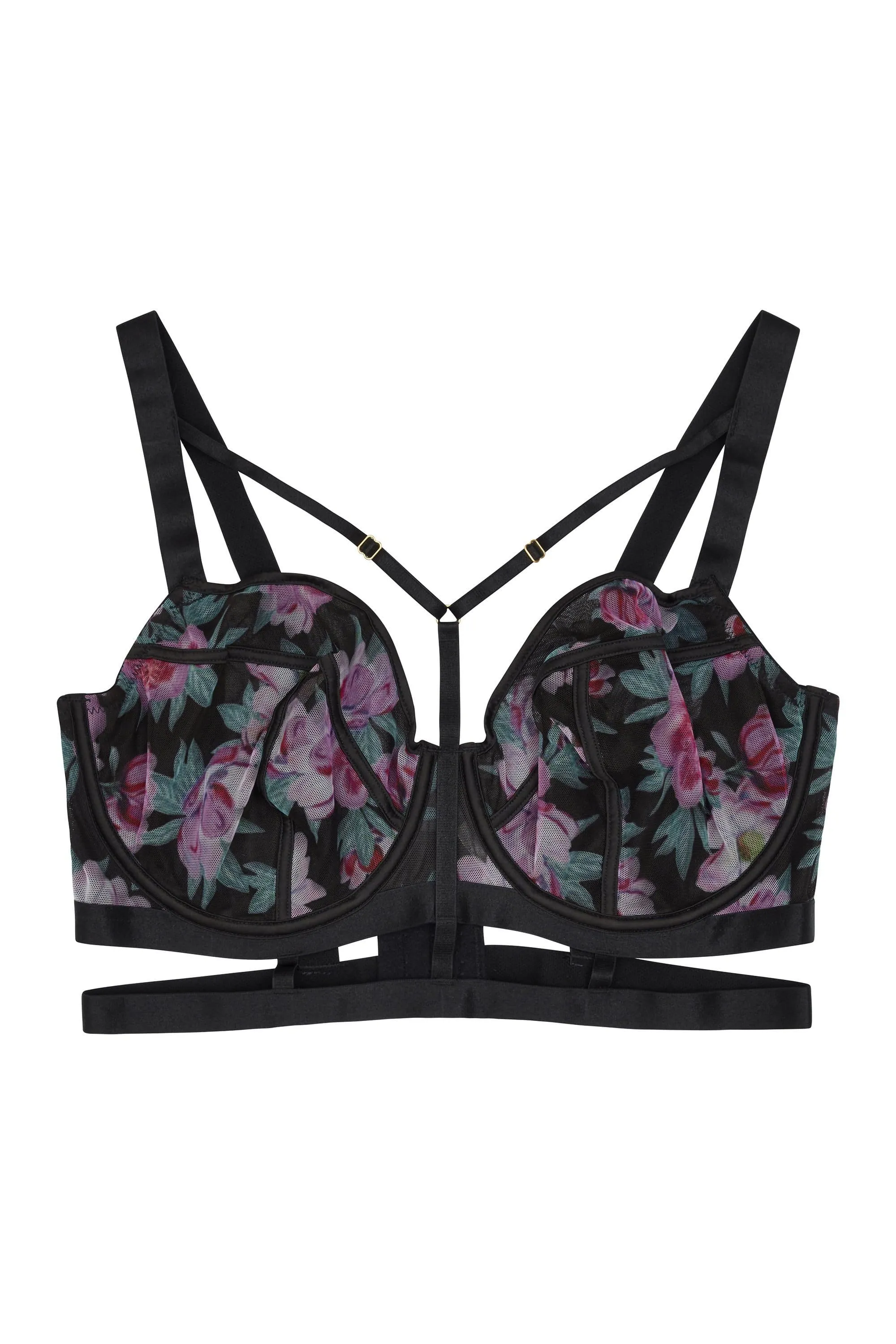 Nemi Floral Strappy Bra