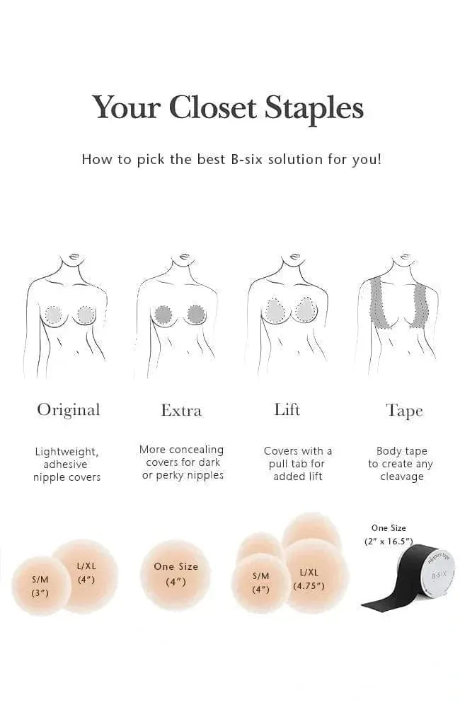 Nippies Skin Adhesive Nipple Cover Extra and Lifts Bundle Set
