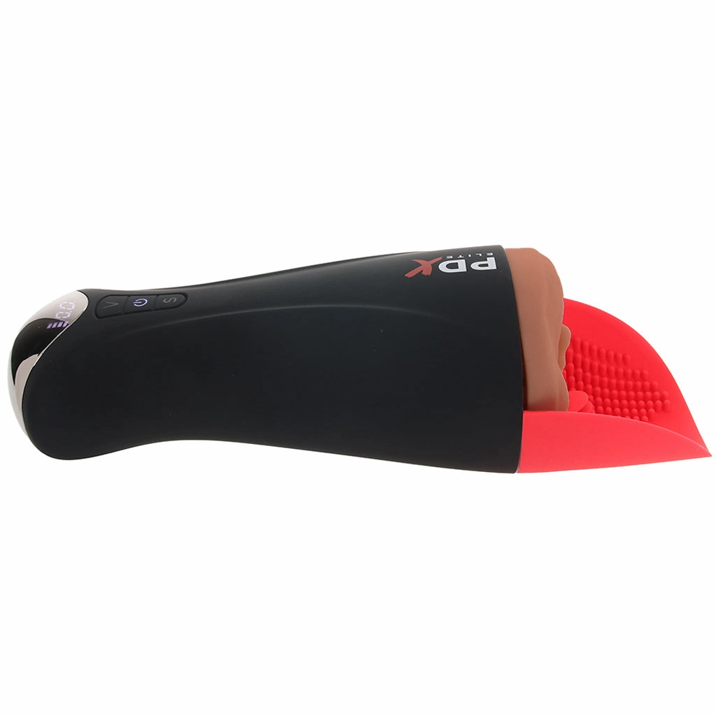 PDX Elite Fap-O-Matic Pro XL Suction Stroker in Brown