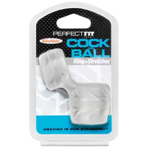 Perfect Fit - SilaSkin Cock and Ball Ring (White)