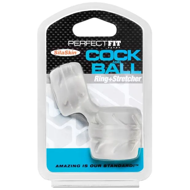 Perfect Fit - SilaSkin Cock and Ball Ring (White)