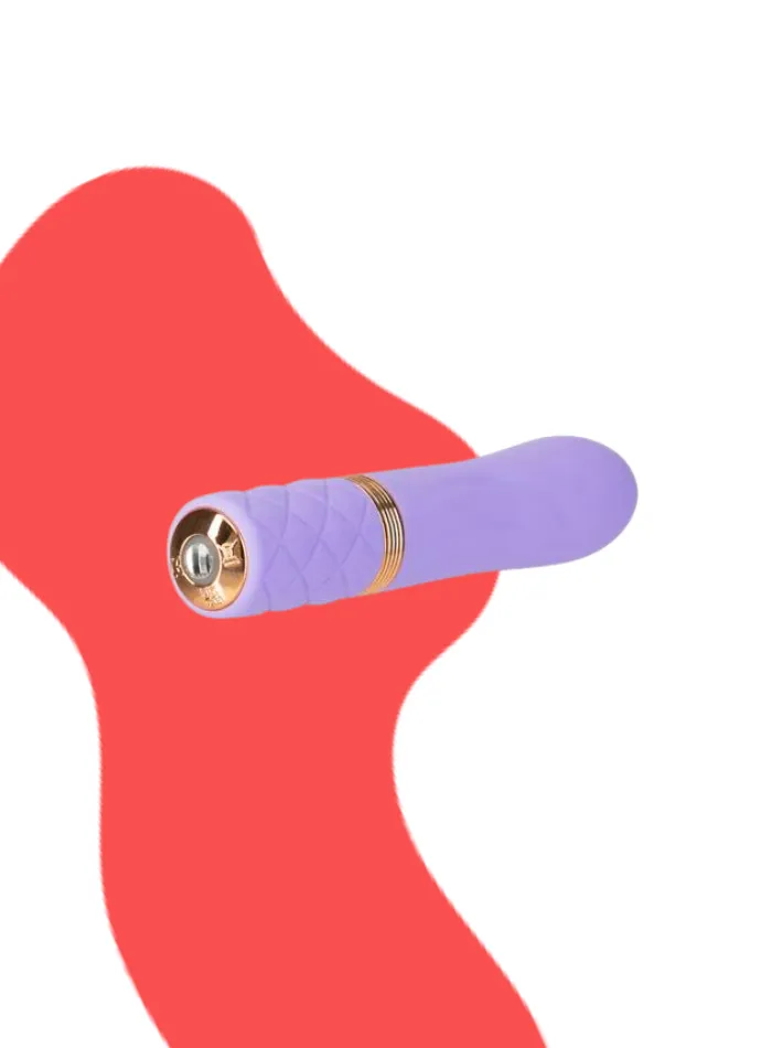 Pillow Talk FLIRTY Swarovski Crystal Bullet Vibrator - Special Edition Sensual Kit - Purple Hue