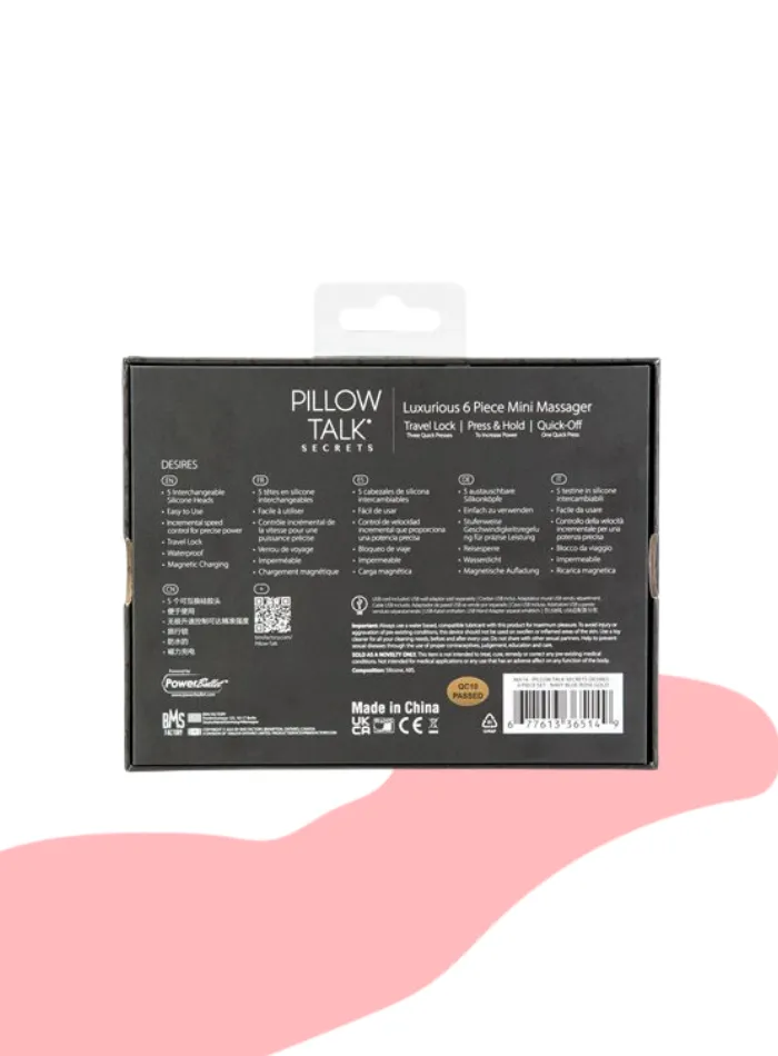 Pillow Talk Secrets DESIRE 6 Piece Mini Bullet Vibrator Set