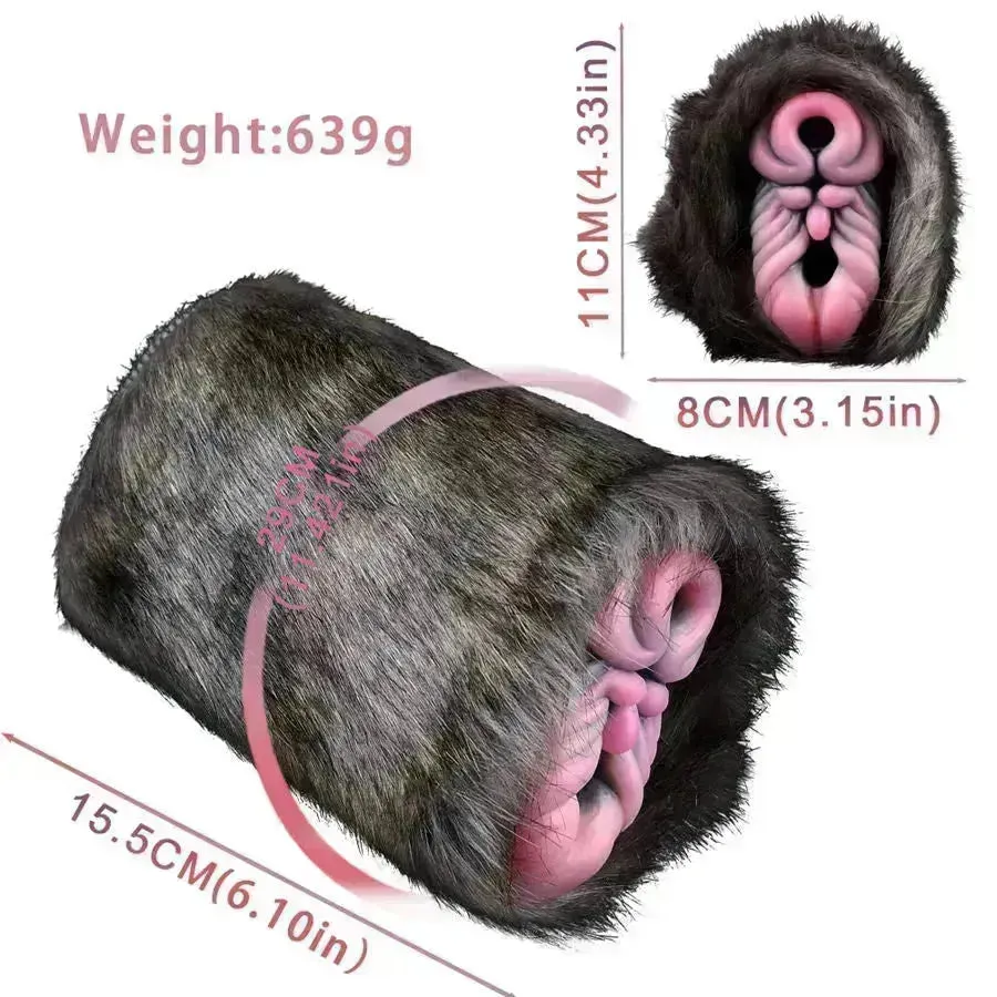 Plush Realistic Rhino Vaginal Toy