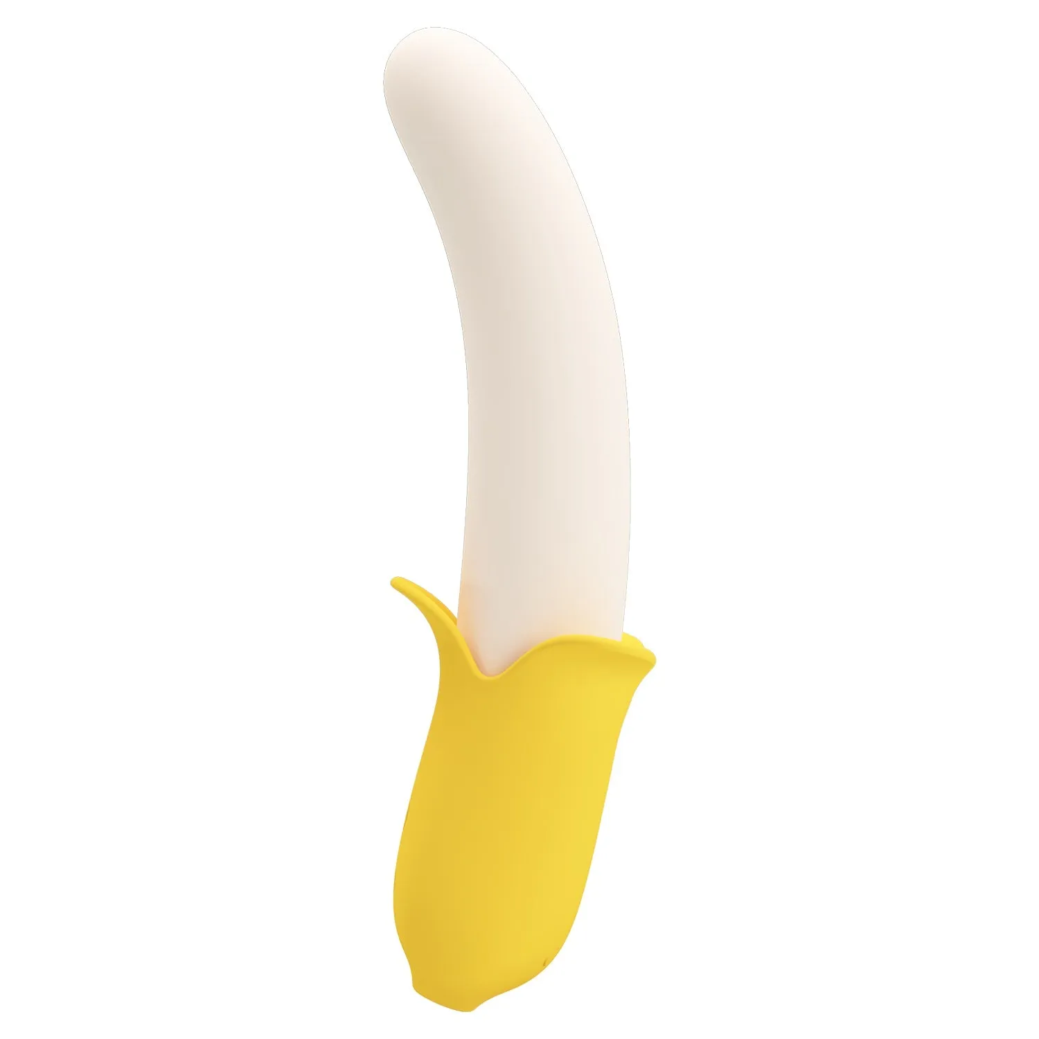 Pretty Love - Banana Geek Vibrating Thrusting Dildo Vibrator (Yellow)