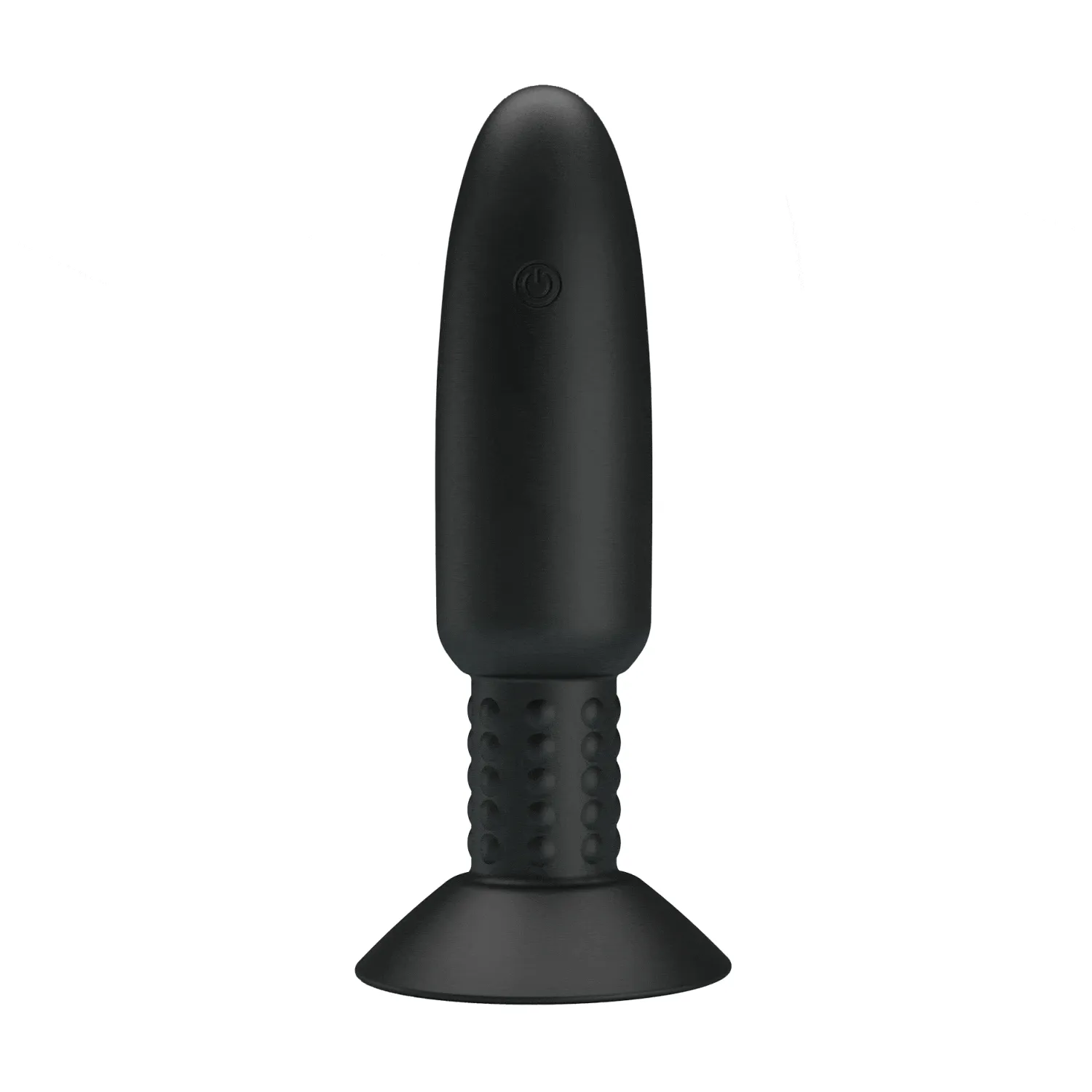 Pretty Love - Beaded Remote Control Vibrating Rotating Butt Plug (Black)