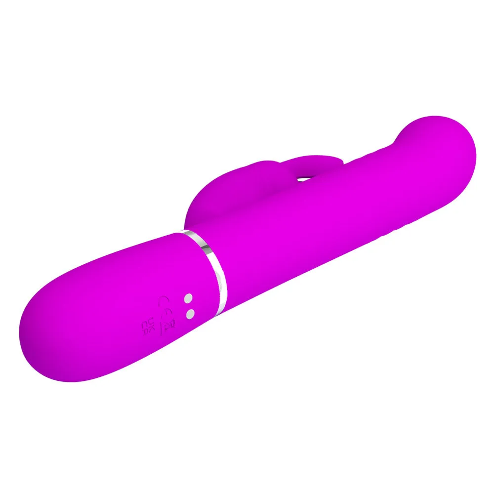 Pretty Love Coale Thrusting Rabbit Vibrator With Rotating Beads