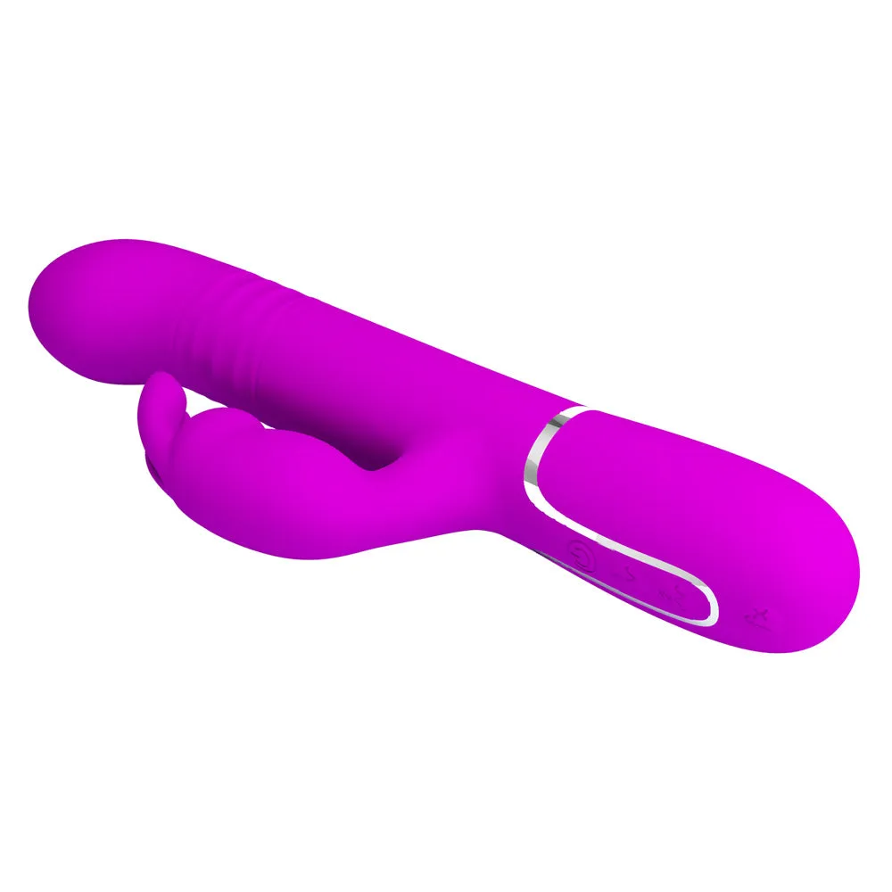 Pretty Love Coale Thrusting Rabbit Vibrator With Rotating Beads