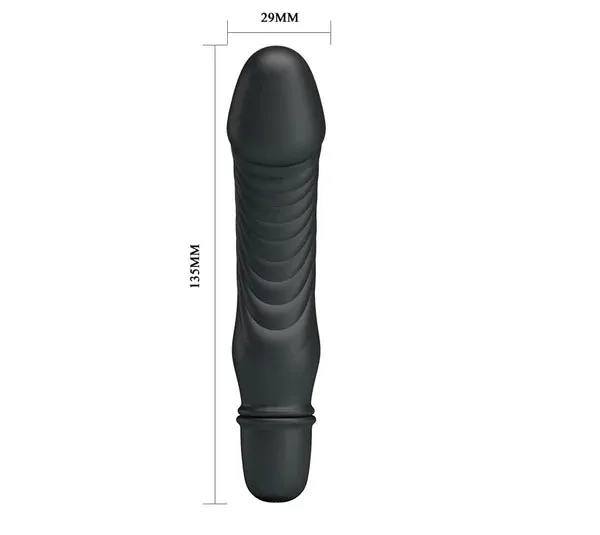 Pretty Love Stev G Spot Dildo Vibrator Black