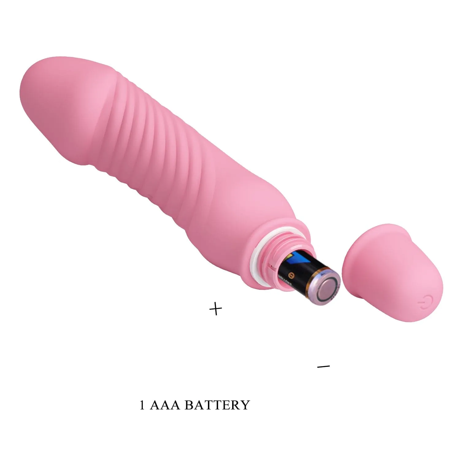 Pretty Love - Stev Vibrating Realistic Dildo (Pink)