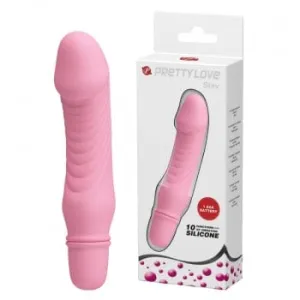 Pretty Love - Stev Vibrating Realistic Dildo (Pink)