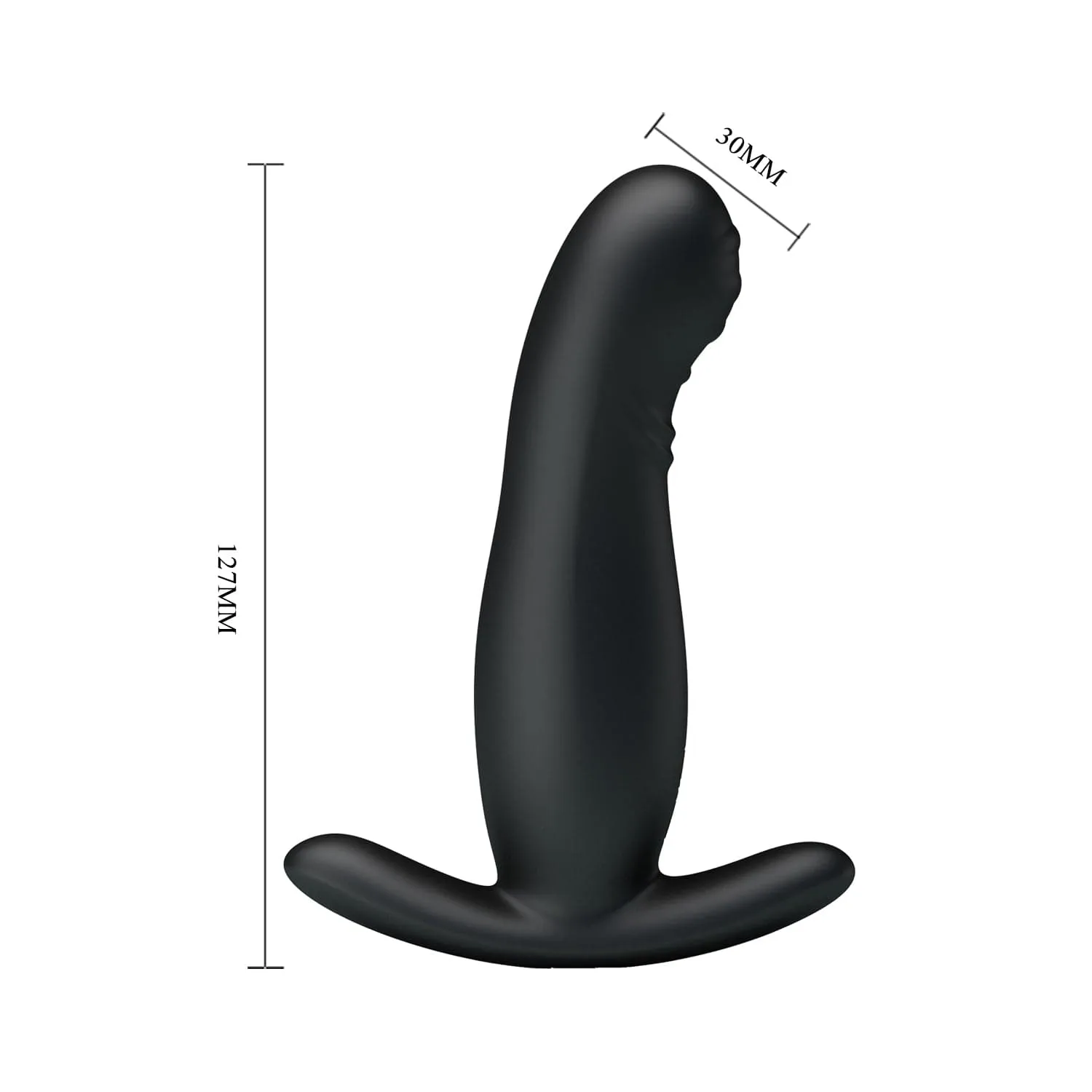 Pretty Love - Tickling Vibrating Prostate Massager (Black)