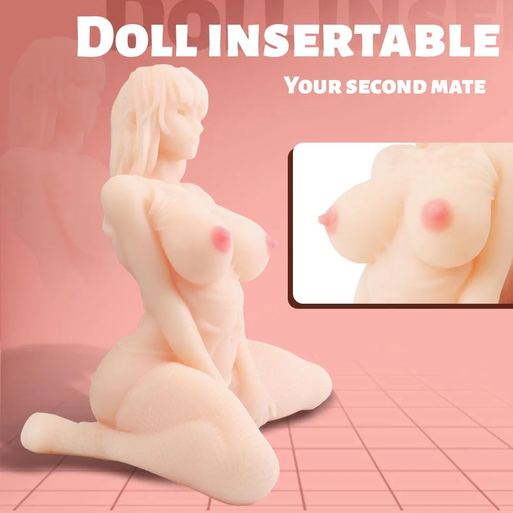Propinkup Realistic Pocket Pussy Big Tits Gina Lifelike Masturbation Cup for Male