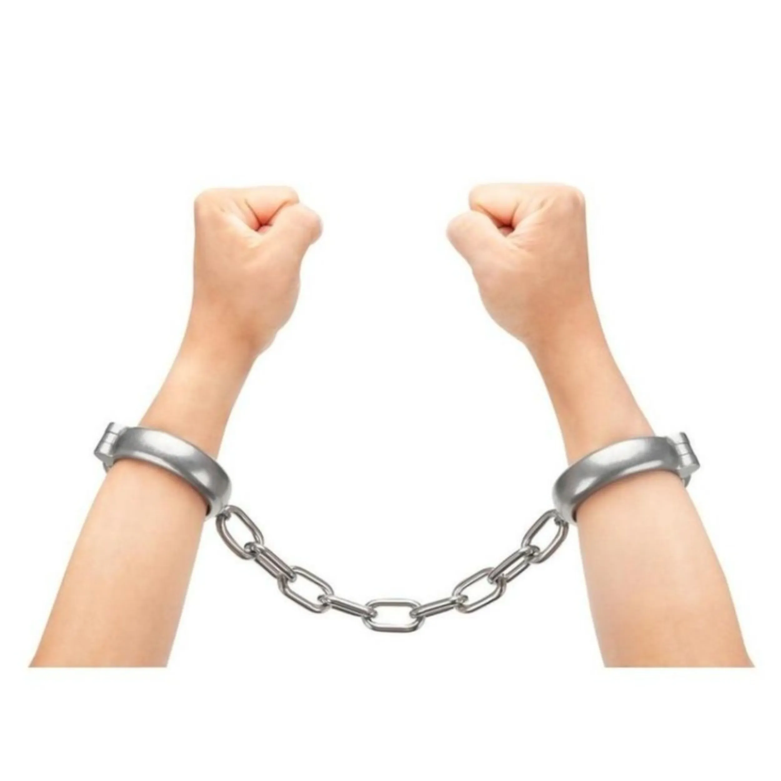 Prowler RED Heavy Duty Metal Handcuffs - Stainless Steel