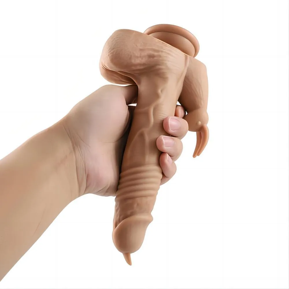 Rabbit Dildo Vibrator 3 Thrusting 5 Vibrating Modes Fantasy Animal Dildos with Clit Stimulator