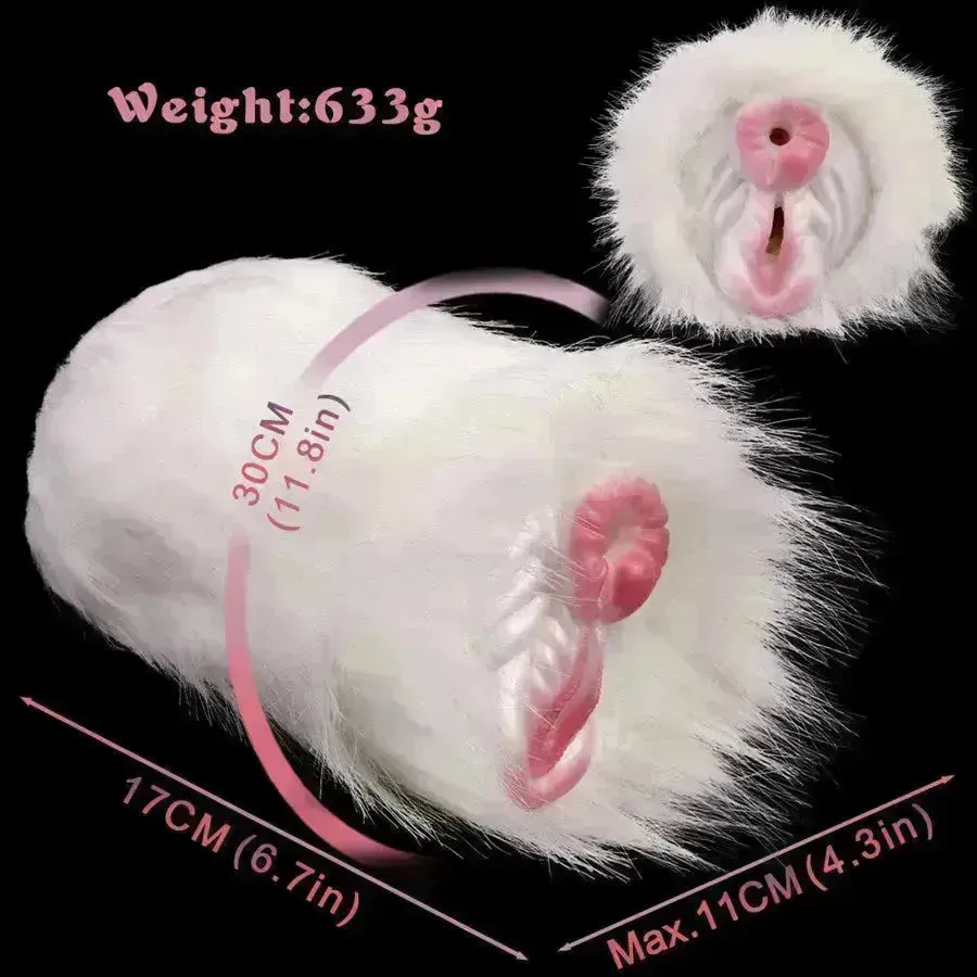 Realistic Plush Horse Pussy Toy