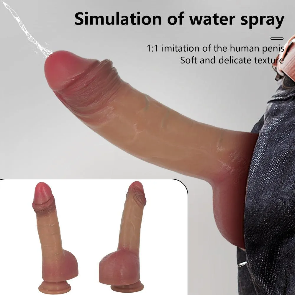 Realistic Squirting Dildo with Strong Suction Cup Ejaculating Penis