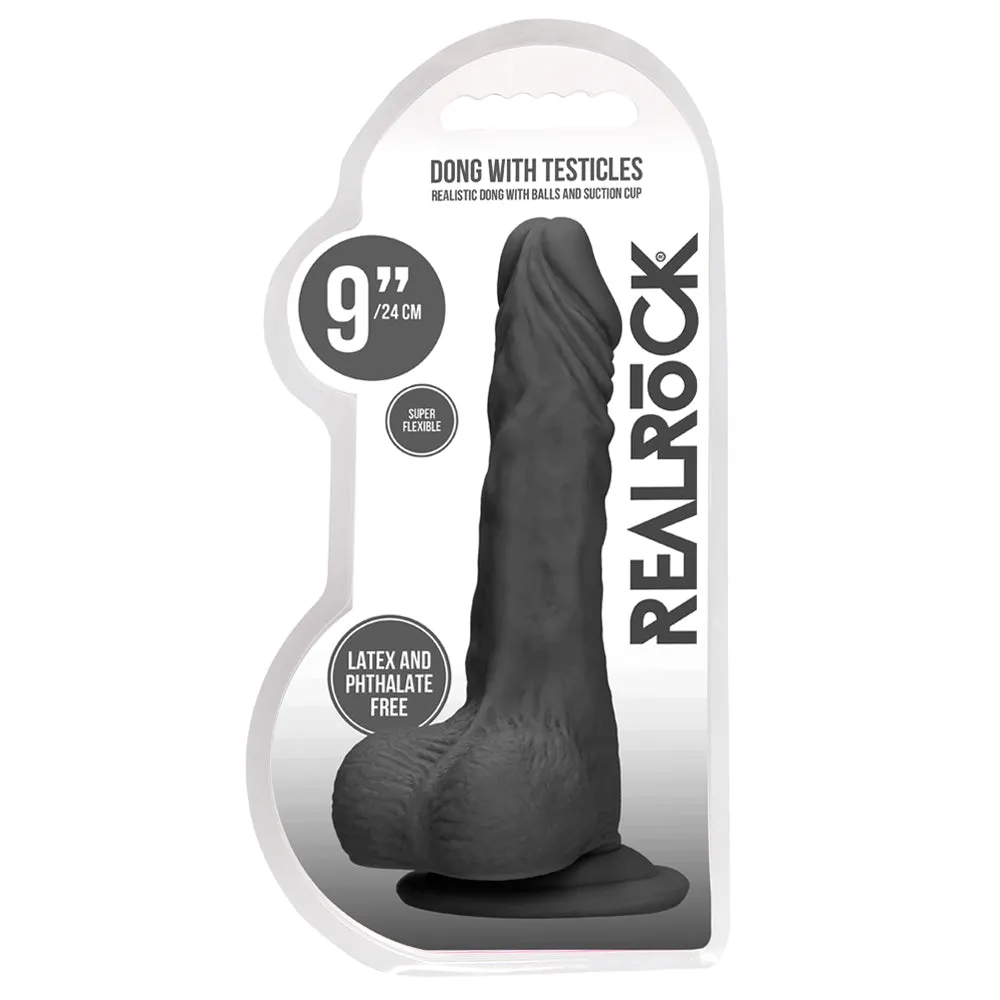 RealRock 9" Realistic Dildo With Balls & Suction Cup