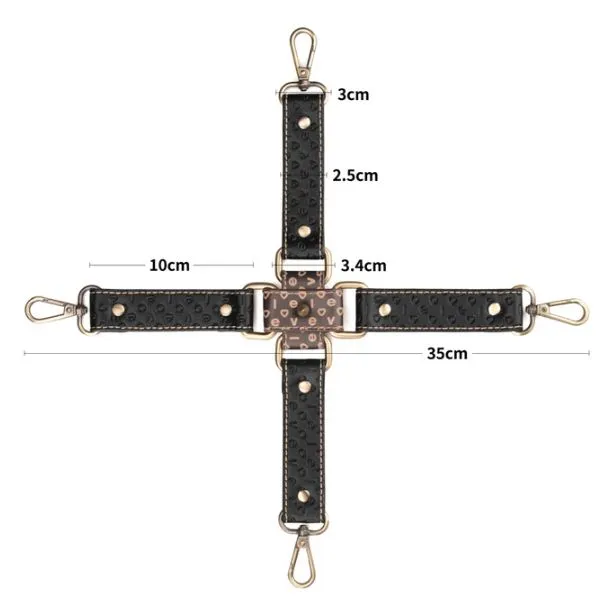 Rebellion Reign Hogtie Set in Vegan Leather