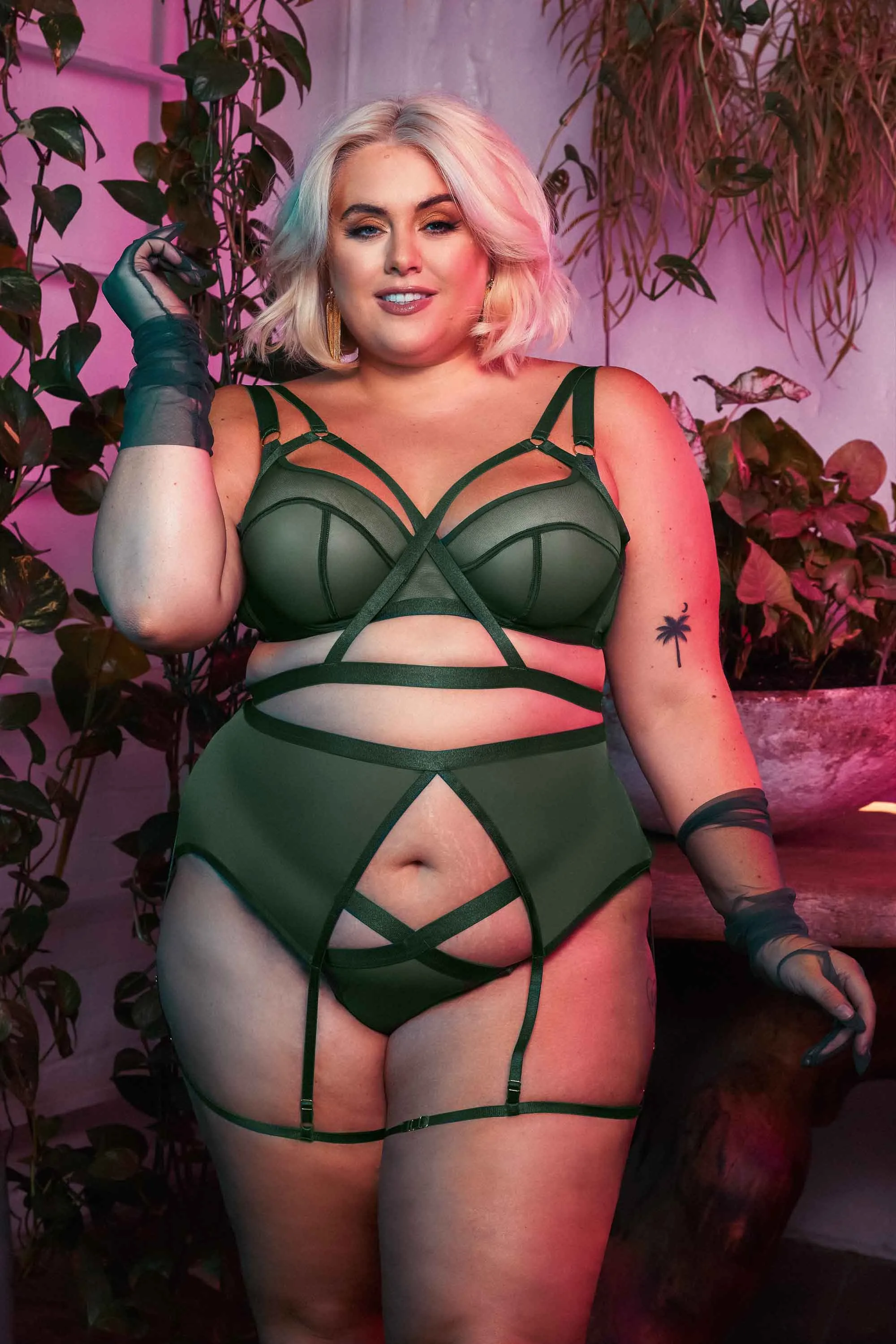 Regent Green Mesh Cross Over Brazilian