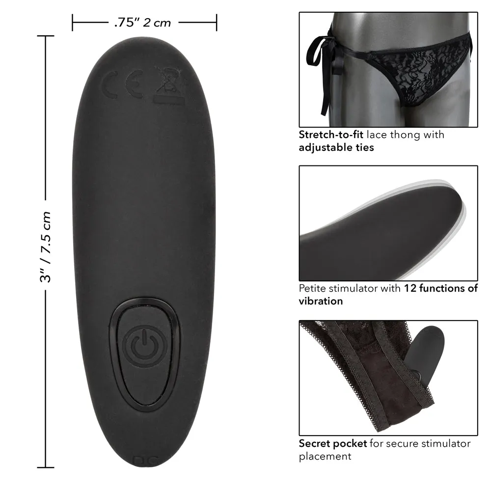 Remote Control Lace Thong Panty Vibrator Set