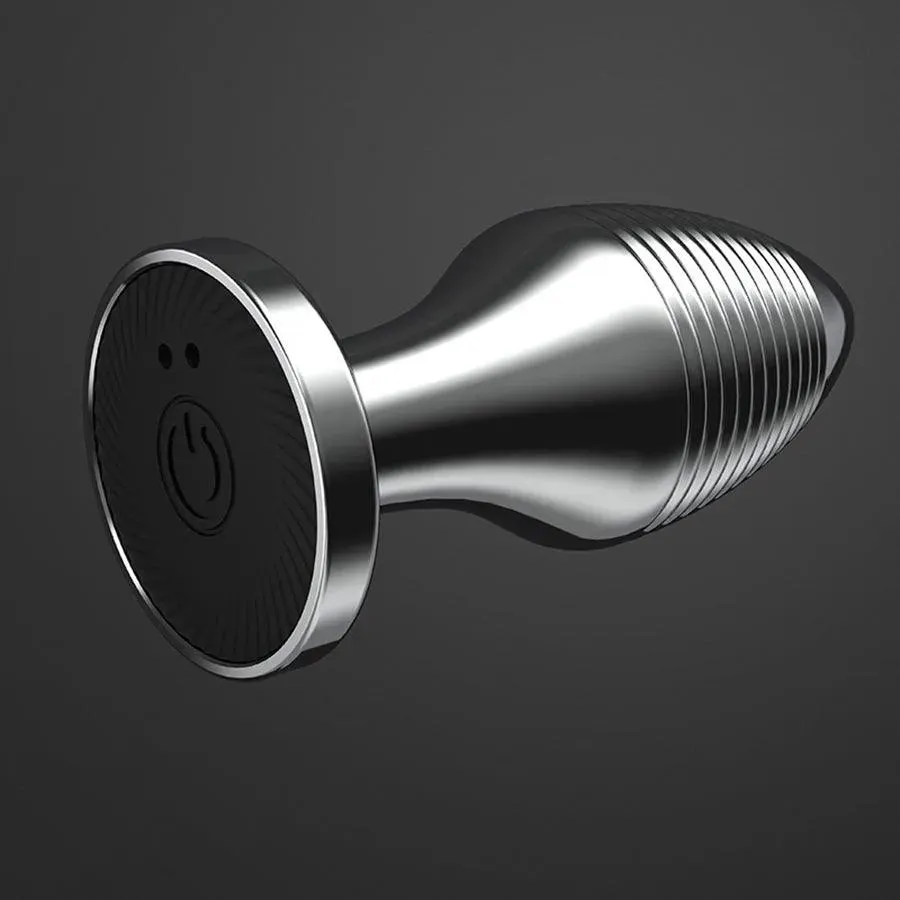 Remote Control Stainless Steel Vibrating Butt Plug