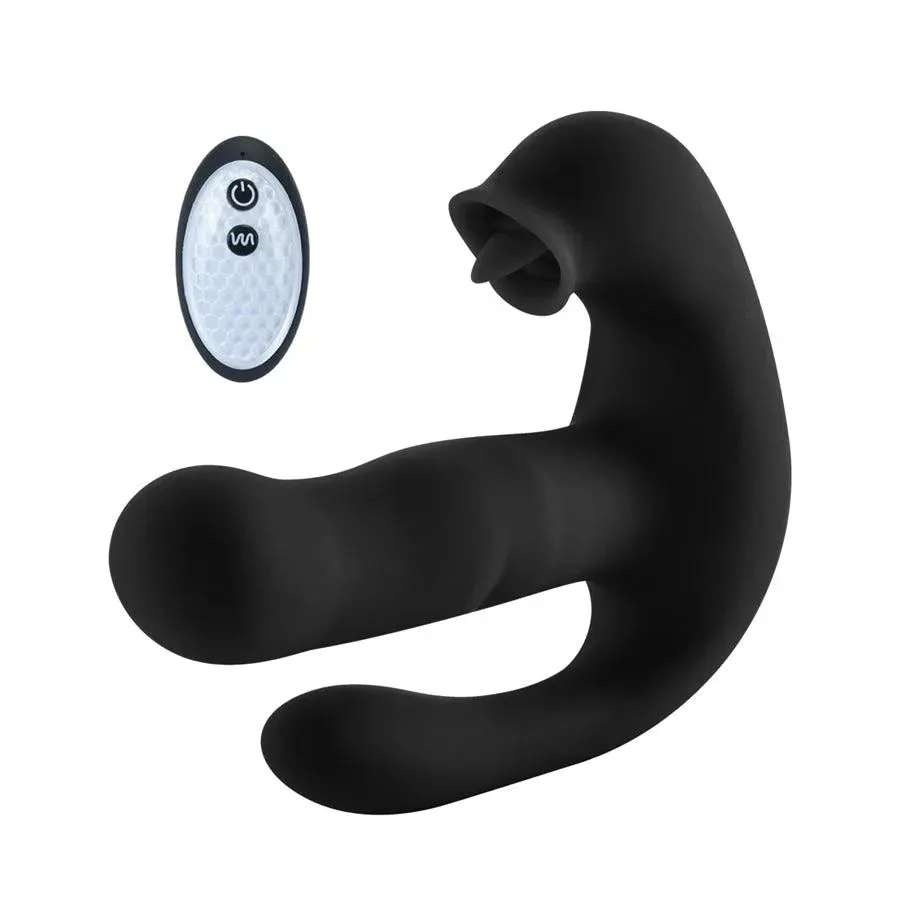Remote Control Thrusting Panty Vibrator with Anal Stimulator