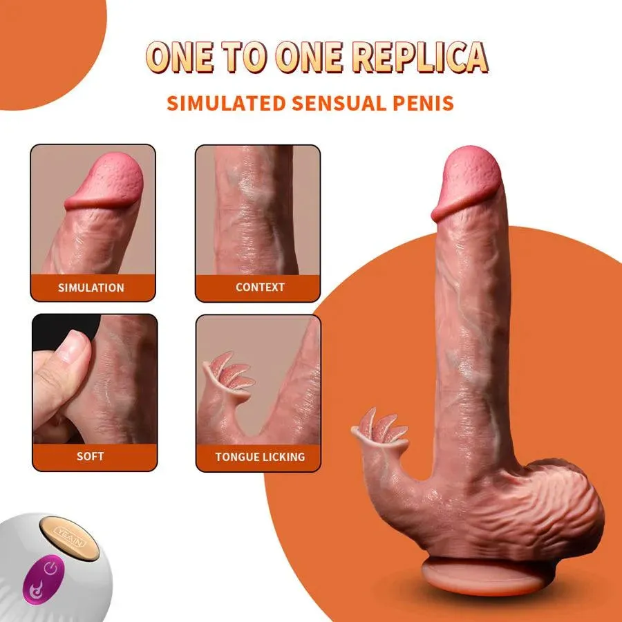 Remote Thrusting Rabbit Dildo Sex Toy